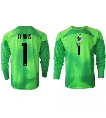 Maillot de foot France Hugo Lloris #1 Gardien de but Extérieur Monde 2022 Manche Longue